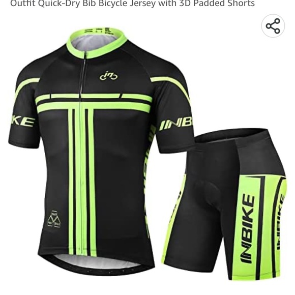 INBIKE Cycling Jersey Mens Set Reflective Breathable Biking
Outfit - Picture 1 of 5